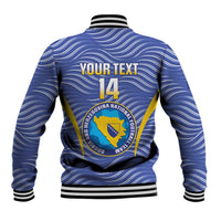 Custom Bosnia and Herzegovina Football Baseball Jacket Come On Zmajevi