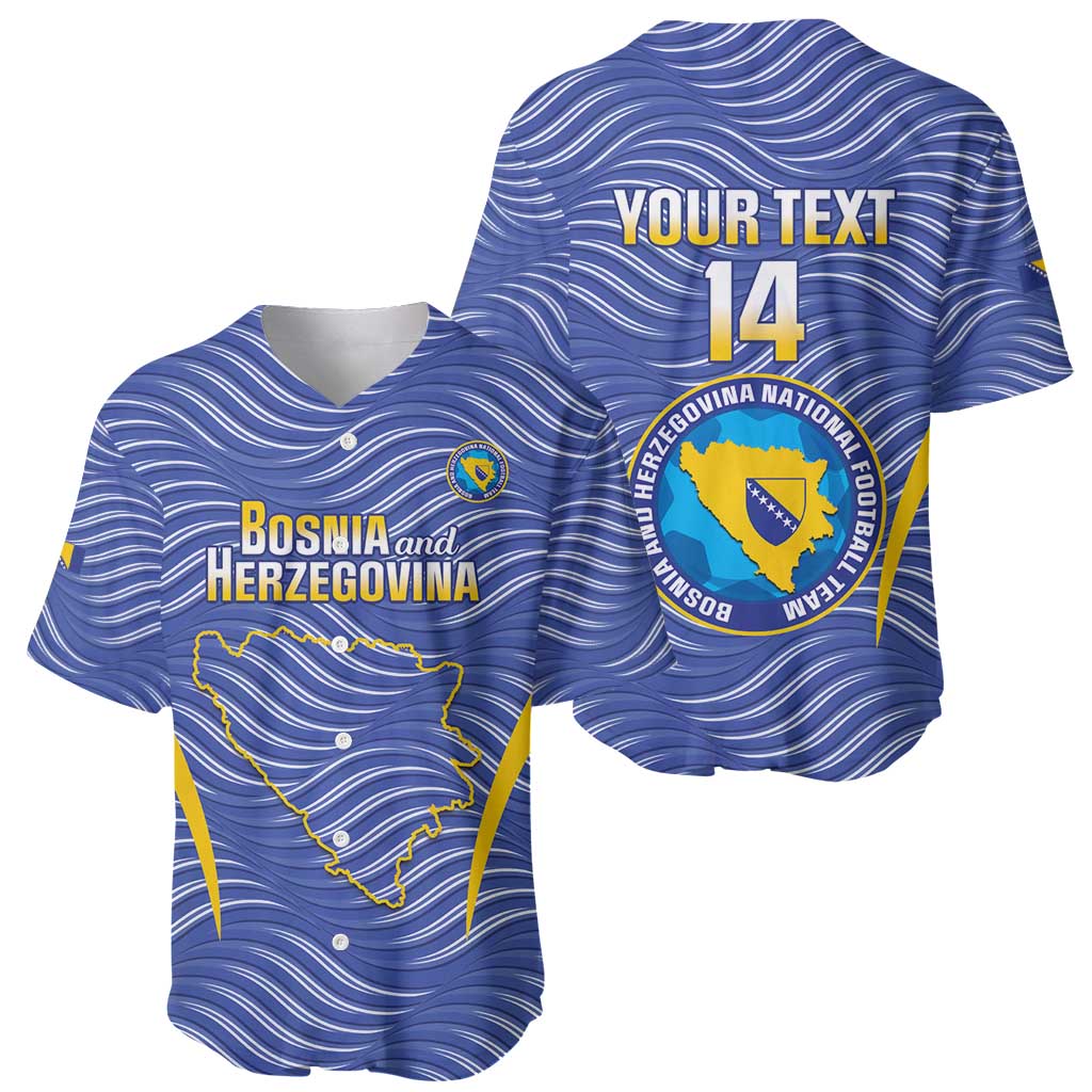 Custom Bosnia and Herzegovina Football Baseball Jersey Come On Zmajevi