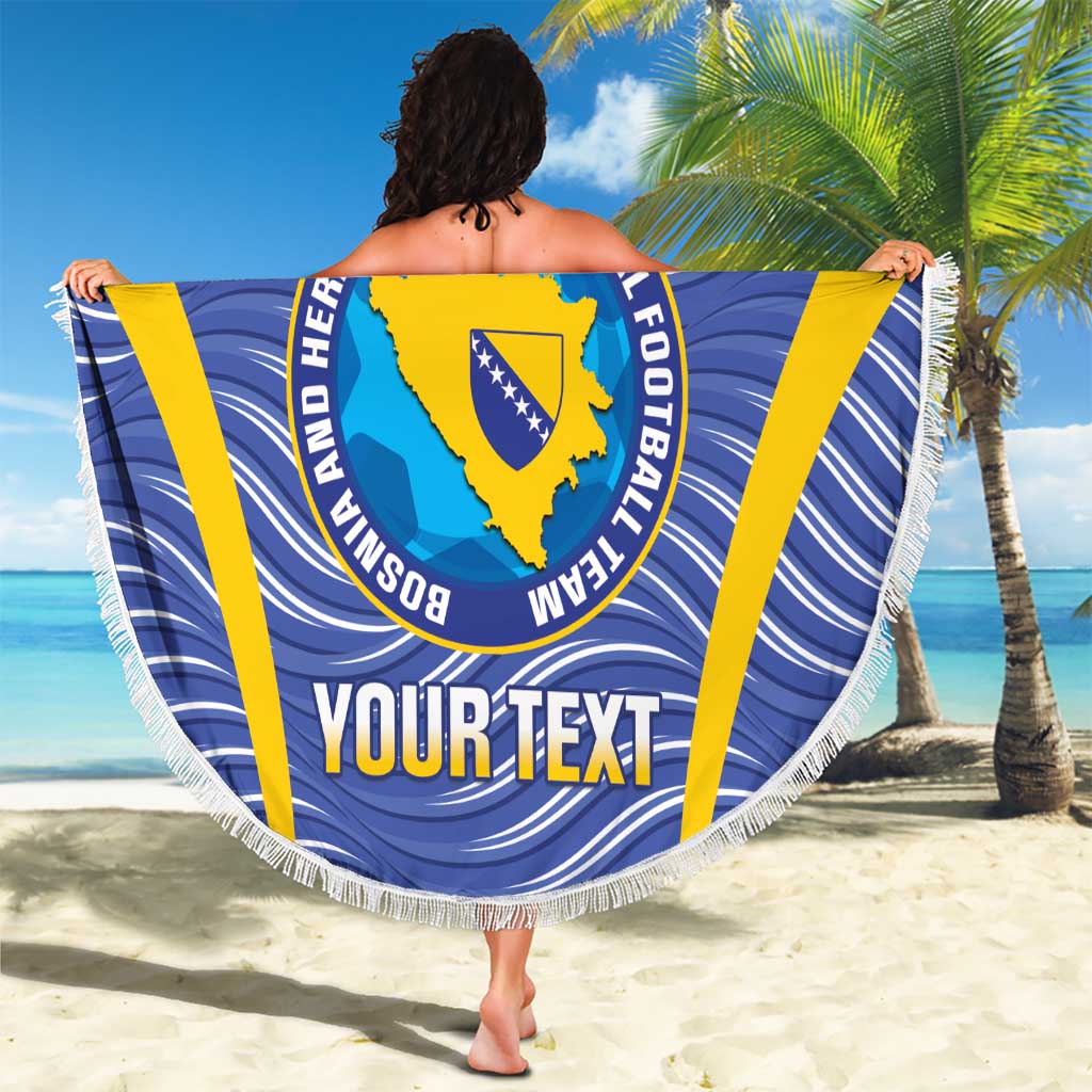 Custom Bosnia and Herzegovina Football Beach Blanket Come On Zmajevi