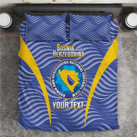 Custom Bosnia and Herzegovina Football Bedding Set Come On Zmajevi