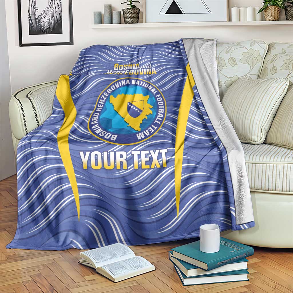 Custom Bosnia and Herzegovina Football Blanket Come On Zmajevi