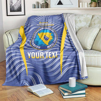 Custom Bosnia and Herzegovina Football Blanket Come On Zmajevi