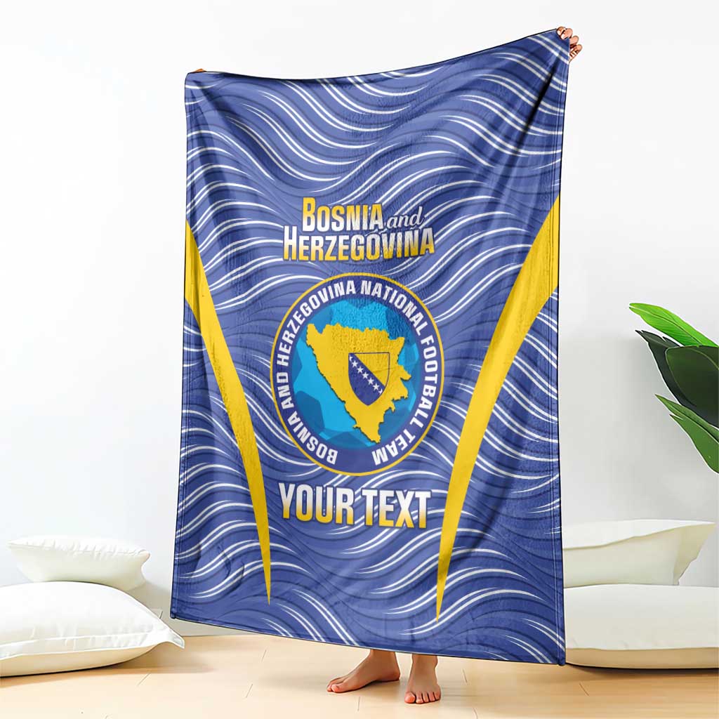 Custom Bosnia and Herzegovina Football Blanket Come On Zmajevi
