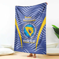 Custom Bosnia and Herzegovina Football Blanket Come On Zmajevi