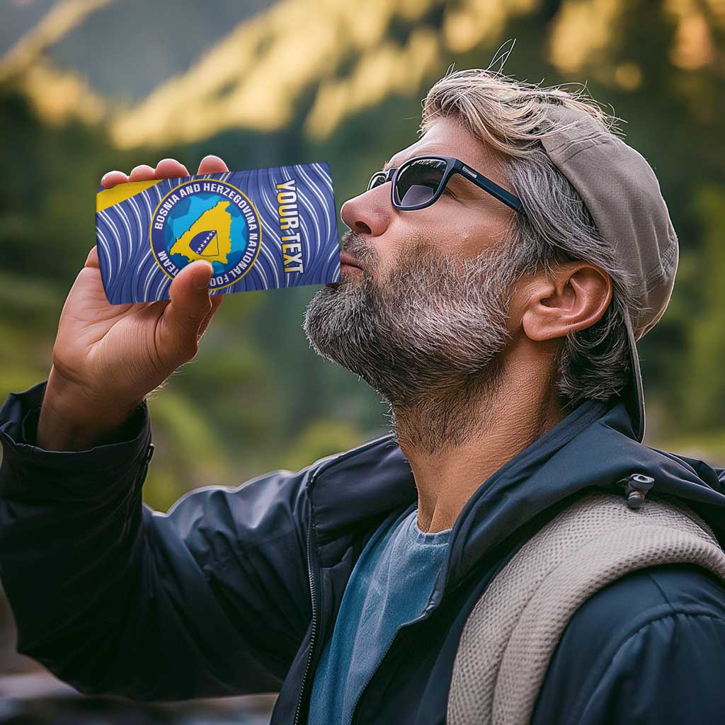 Custom Bosnia and Herzegovina Football 4 in 1 Can Cooler Tumbler Come On Zmajevi