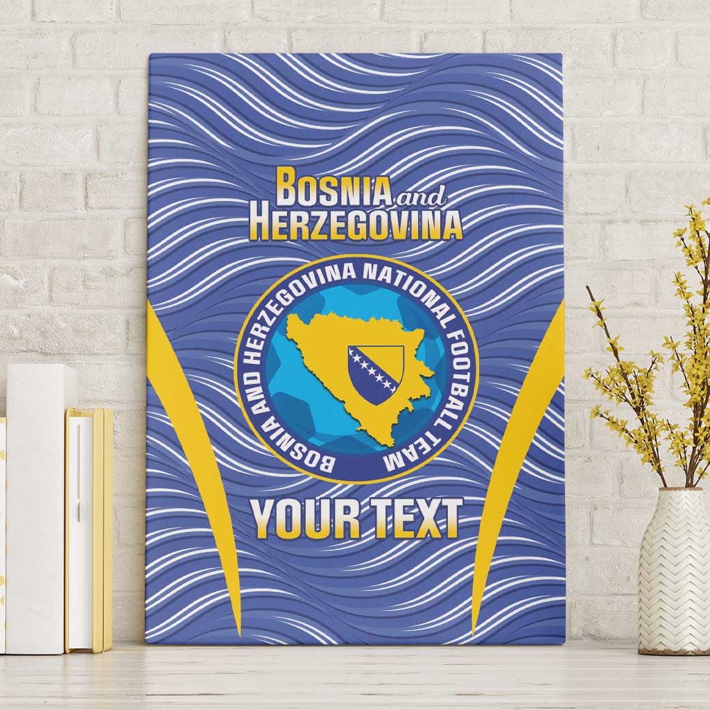 Custom Bosnia and Herzegovina Football Canvas Wall Art Come On Zmajevi