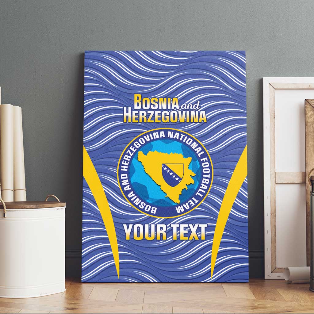 Custom Bosnia and Herzegovina Football Canvas Wall Art Come On Zmajevi