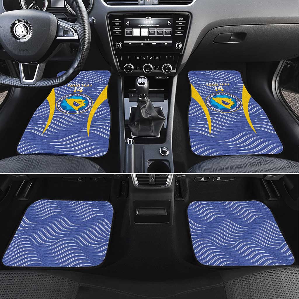 Custom Bosnia and Herzegovina Football Car Mats Come On Zmajevi