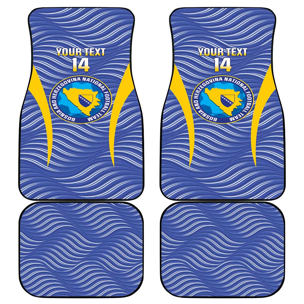 Custom Bosnia and Herzegovina Football Car Mats Come On Zmajevi