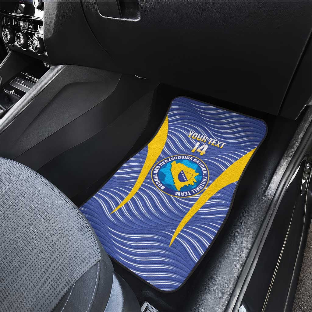 Custom Bosnia and Herzegovina Football Car Mats Come On Zmajevi