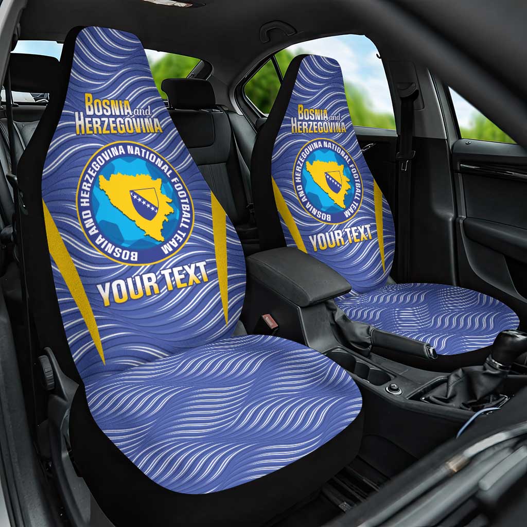Custom Bosnia and Herzegovina Football Car Seat Cover Come On Zmajevi