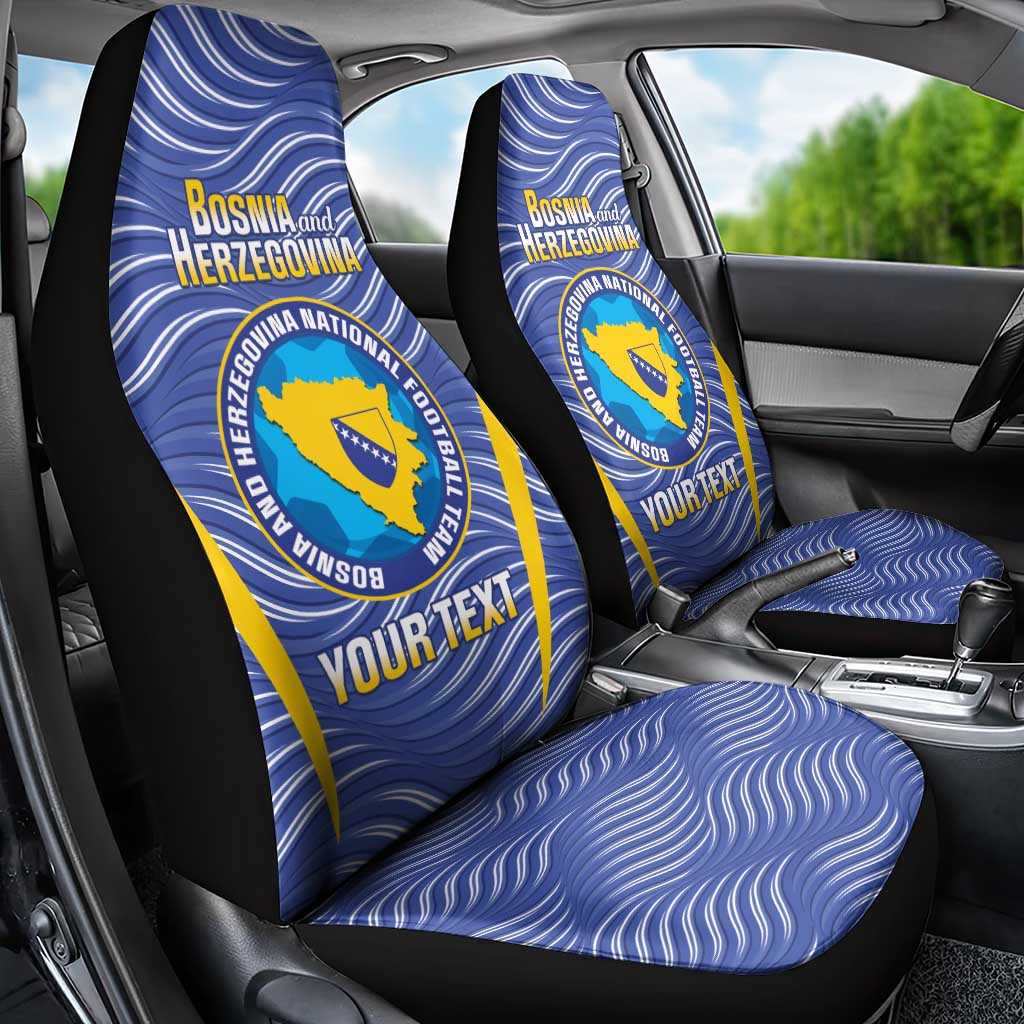 Custom Bosnia and Herzegovina Football Car Seat Cover Come On Zmajevi