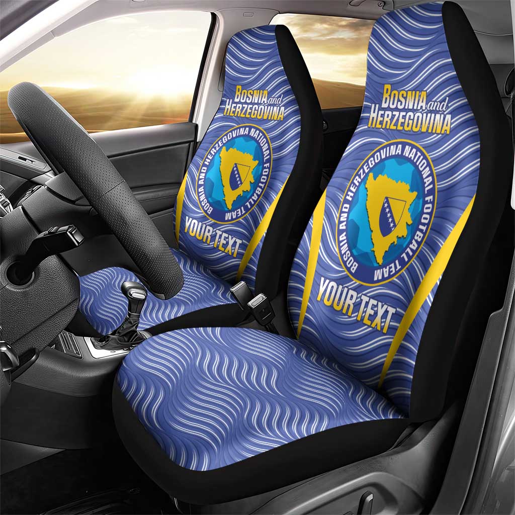 Custom Bosnia and Herzegovina Football Car Seat Cover Come On Zmajevi