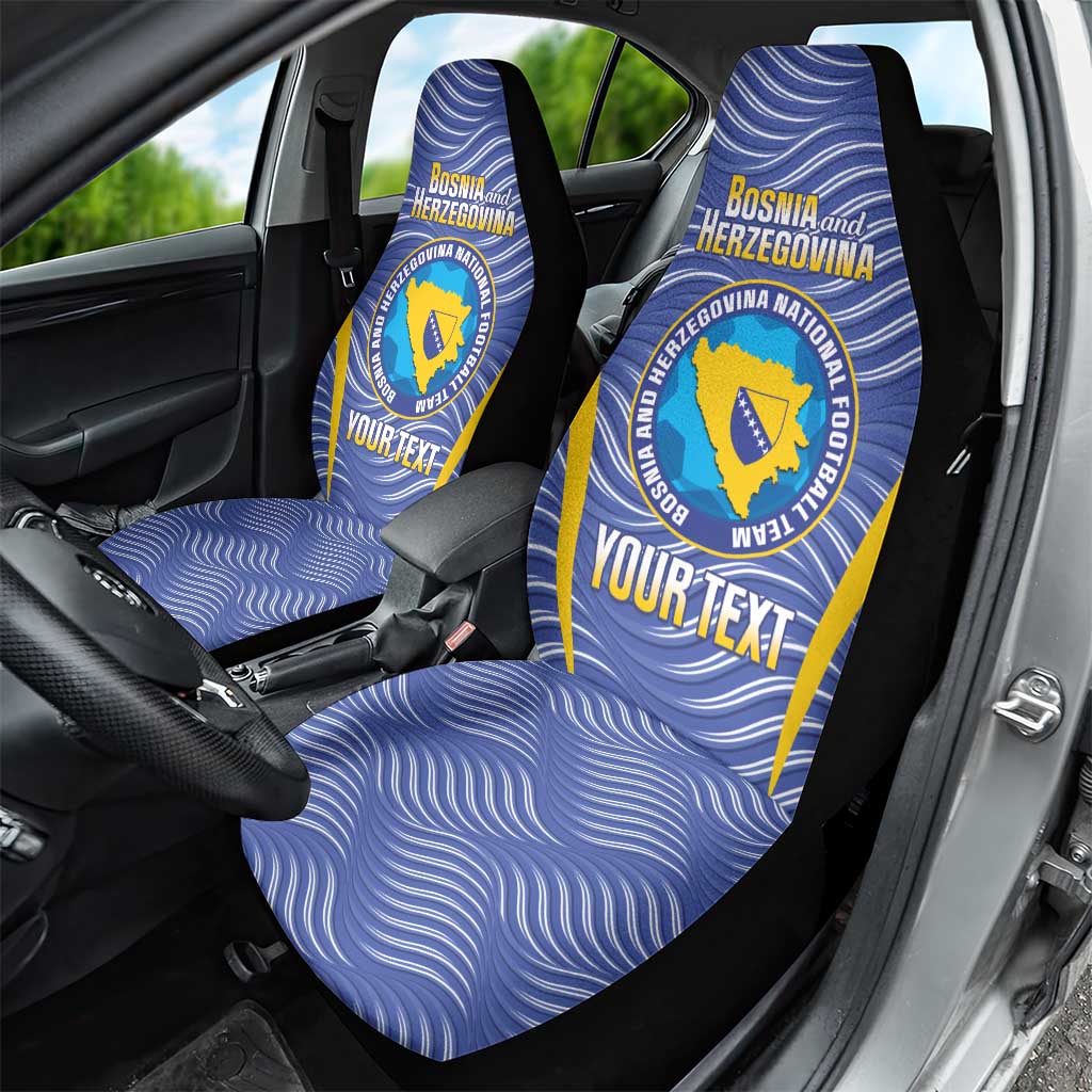 Custom Bosnia and Herzegovina Football Car Seat Cover Come On Zmajevi
