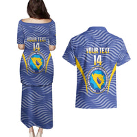 Custom Bosnia and Herzegovina Football Couples Matching Puletasi and Hawaiian Shirt Come On Zmajevi