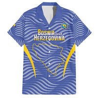 Custom Bosnia and Herzegovina Football Family Matching Long Sleeve Bodycon Dress and Hawaiian Shirt Come On Zmajevi