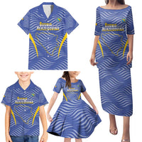 Custom Bosnia and Herzegovina Football Family Matching Puletasi and Hawaiian Shirt Come On Zmajevi