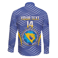 Custom Bosnia and Herzegovina Football Family Matching Short Sleeve Bodycon Dress and Hawaiian Shirt Come On Zmajevi