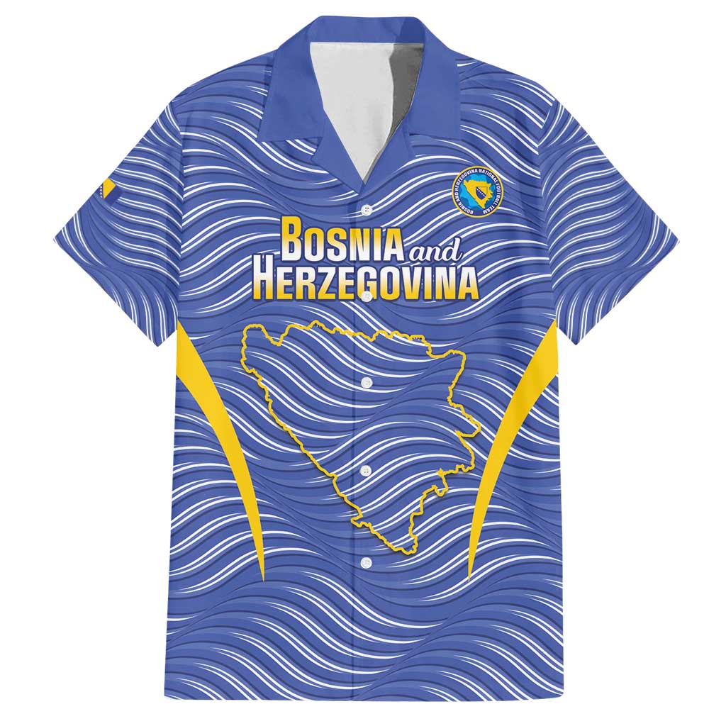 Custom Bosnia and Herzegovina Football Family Matching Summer Maxi Dress and Hawaiian Shirt Come On Zmajevi