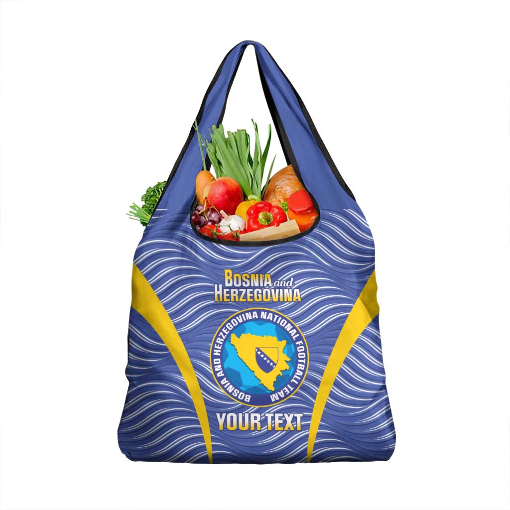 Custom Bosnia and Herzegovina Football Grocery Bag Come On Zmajevi