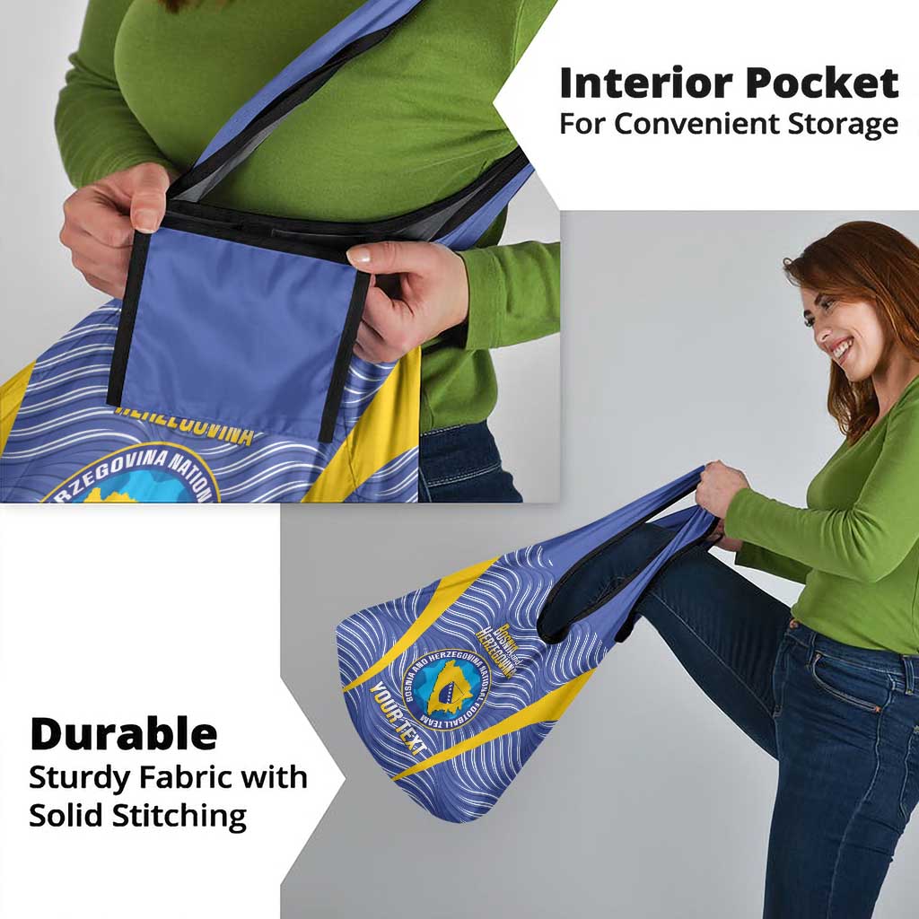 Custom Bosnia and Herzegovina Football Grocery Bag Come On Zmajevi