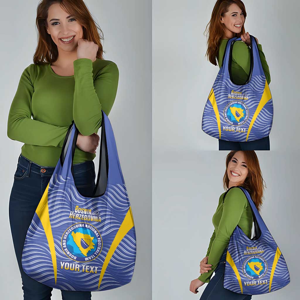 Custom Bosnia and Herzegovina Football Grocery Bag Come On Zmajevi