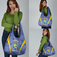 Custom Bosnia and Herzegovina Football Grocery Bag Come On Zmajevi