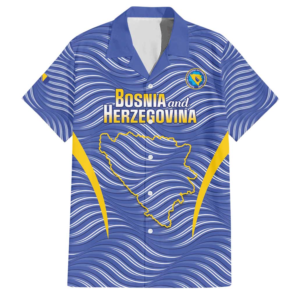 Custom Bosnia and Herzegovina Football Hawaiian Shirt Come On Zmajevi