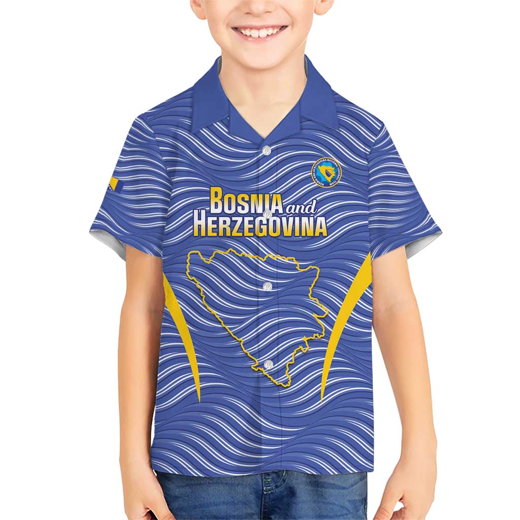 Custom Bosnia and Herzegovina Football Hawaiian Shirt Come On Zmajevi