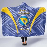 Custom Bosnia and Herzegovina Football Hooded Blanket Come On Zmajevi