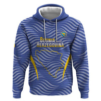 Custom Bosnia and Herzegovina Football Hoodie Come On Zmajevi