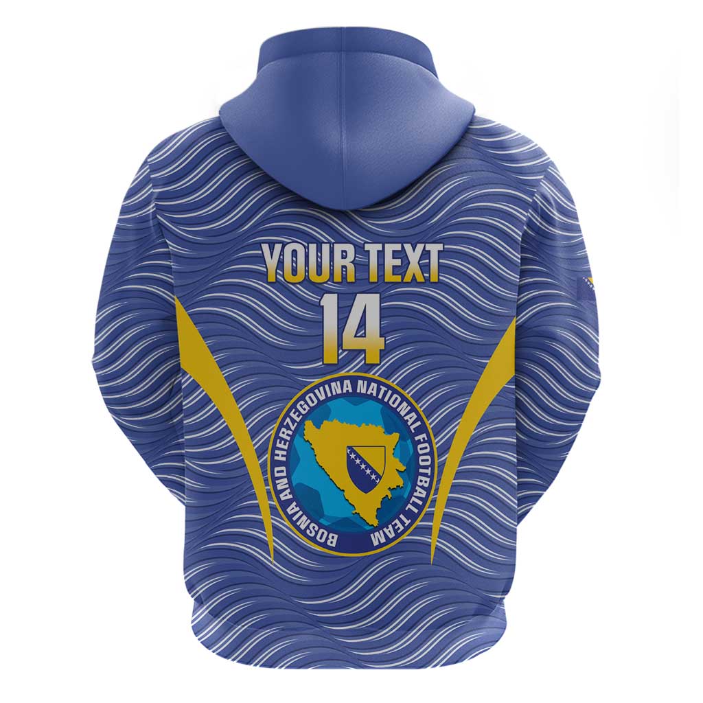 Custom Bosnia and Herzegovina Football Hoodie Come On Zmajevi