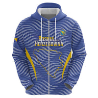 Custom Bosnia and Herzegovina Football Hoodie Come On Zmajevi