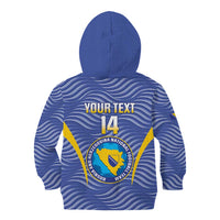Custom Bosnia and Herzegovina Football Kid Hoodie Come On Zmajevi