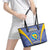 Custom Bosnia and Herzegovina Football Leather Tote Bag Come On Zmajevi