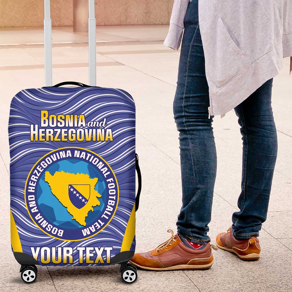 Custom Bosnia and Herzegovina Football Luggage Cover Come On Zmajevi