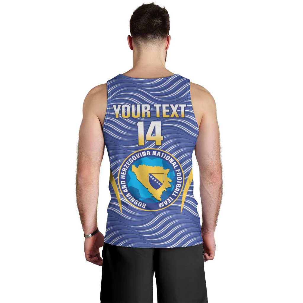 Custom Bosnia and Herzegovina Football Men Tank Top Come On Zmajevi