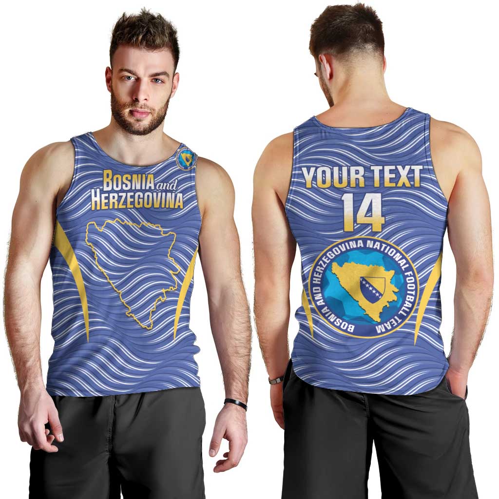 Custom Bosnia and Herzegovina Football Men Tank Top Come On Zmajevi