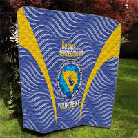Custom Bosnia and Herzegovina Football Quilt Come On Zmajevi