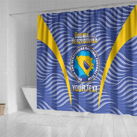 Custom Bosnia and Herzegovina Football Shower Curtain Come On Zmajevi