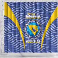 Custom Bosnia and Herzegovina Football Shower Curtain Come On Zmajevi