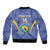 Custom Bosnia and Herzegovina Football Sleeve Zip Bomber Jacket Come On Zmajevi