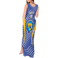 Custom Bosnia and Herzegovina Football Tank Maxi Dress Come On Zmajevi
