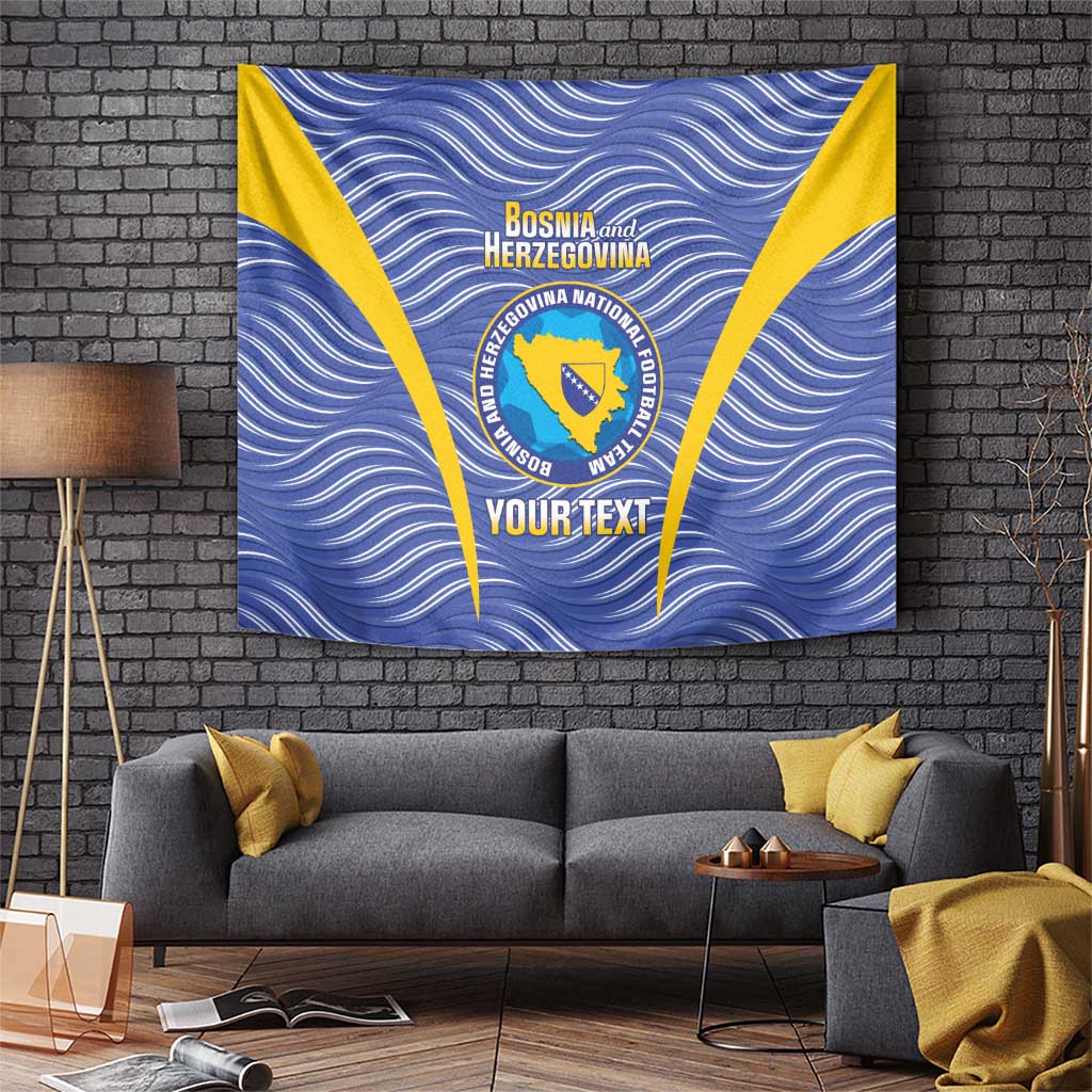 Custom Bosnia and Herzegovina Football Tapestry Come On Zmajevi