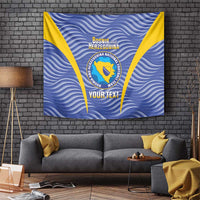 Custom Bosnia and Herzegovina Football Tapestry Come On Zmajevi