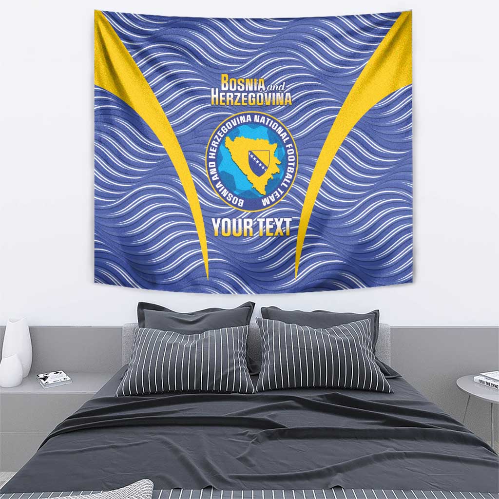 Custom Bosnia and Herzegovina Football Tapestry Come On Zmajevi