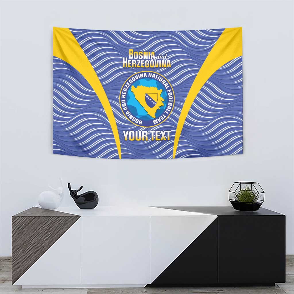 Custom Bosnia and Herzegovina Football Tapestry Come On Zmajevi