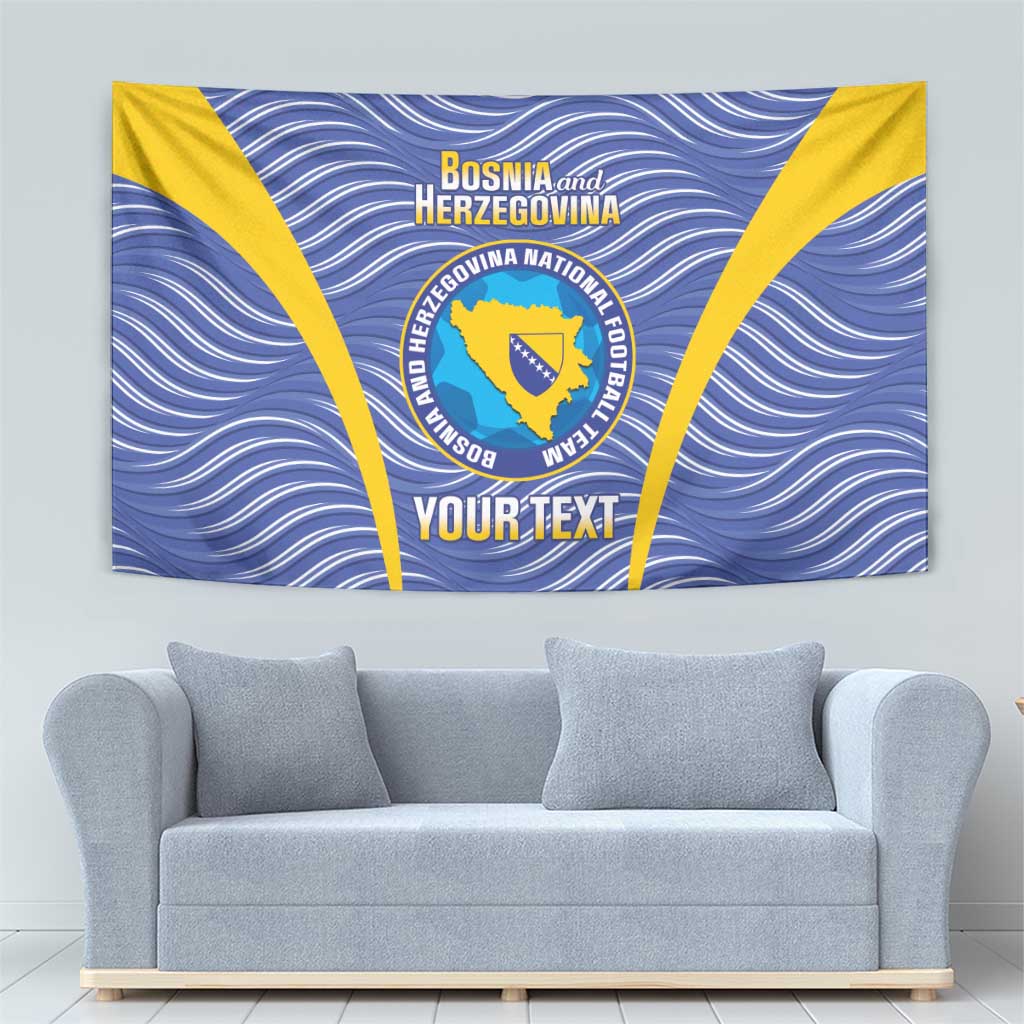 Custom Bosnia and Herzegovina Football Tapestry Come On Zmajevi