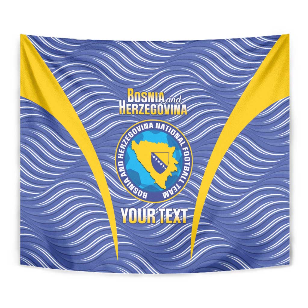 Custom Bosnia and Herzegovina Football Tapestry Come On Zmajevi