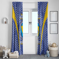 Custom Bosnia and Herzegovina Football Window Curtain Come On Zmajevi
